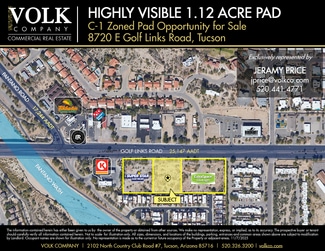 Plus de détails pour 8720 E Golf Links Rd, Tucson, AZ - Terrain à vendre