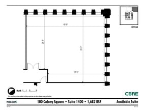 1175 Peachtree St NE, Atlanta, GA à louer Plan d’étage– Image 1 sur 1