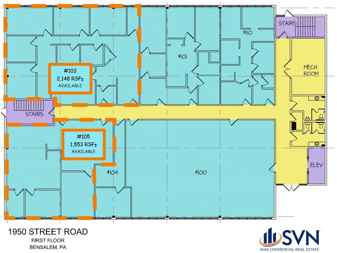 1950 Street Rd, Bensalem, PA à louer Plan d’étage– Image 1 sur 1