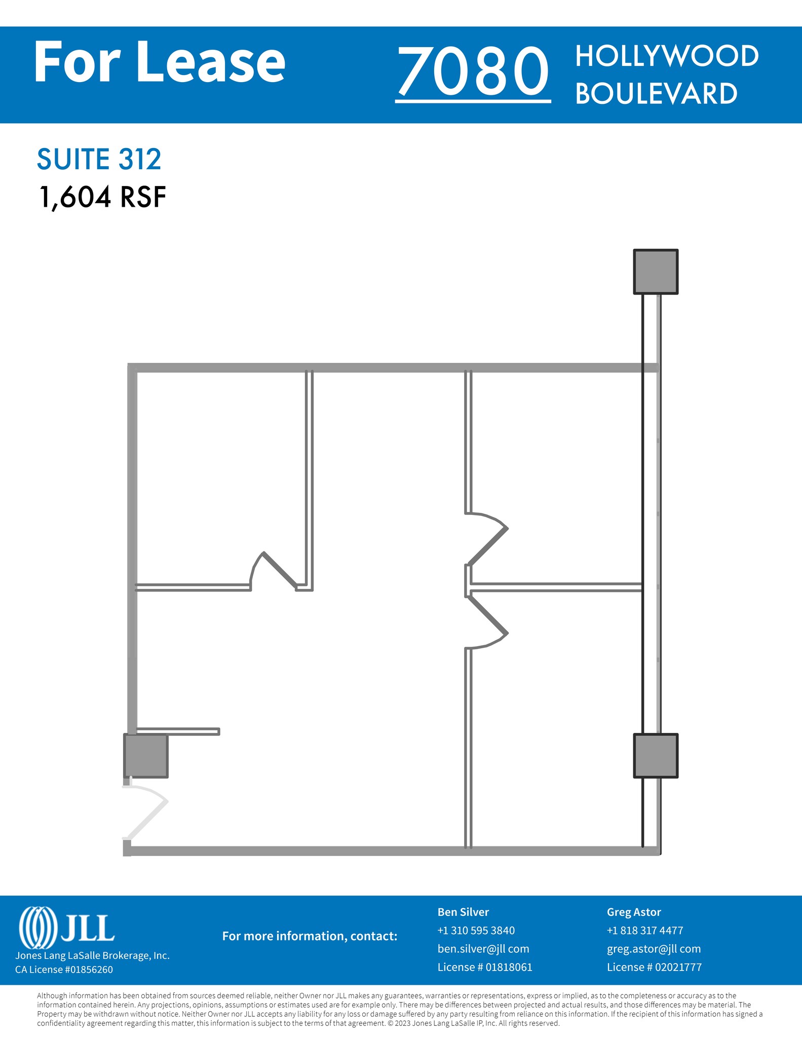 7080 Hollywood Blvd, Los Angeles, CA à louer Plan de site– Image 1 sur 1