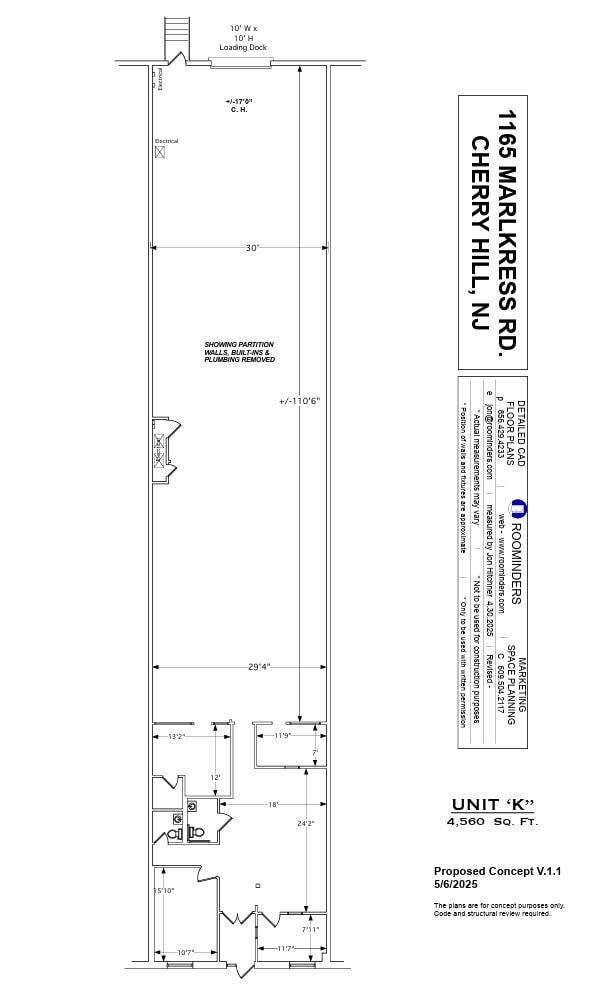 1165 Marlkress Rd, Cherry Hill, NJ à louer Plan d’étage– Image 1 sur 11