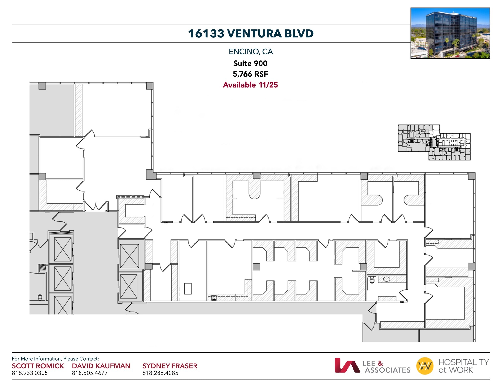 16133 Ventura Blvd, Encino, CA à louer Plan de site– Image 1 sur 1