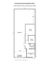 21621 Rhodes Rd, Spring, TX à louer Plan de site– Image 1 sur 1
