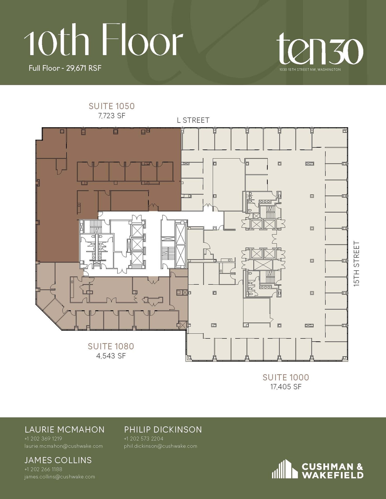 1030 15th St NW, Washington, DC à louer Plan d’étage– Image 1 sur 1