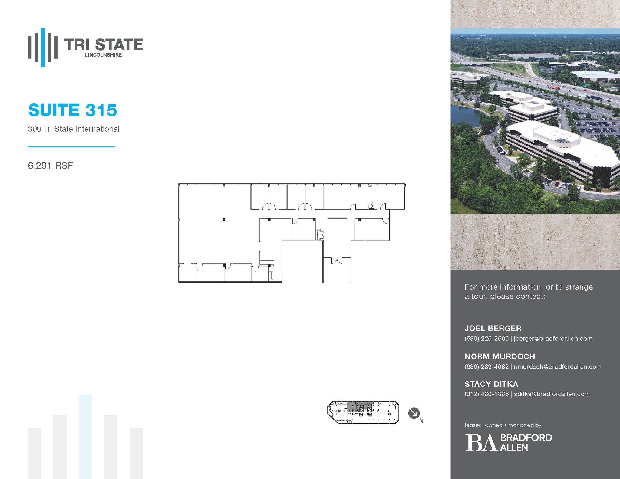 300 Tri State International, Lincolnshire, IL à louer Plan d’étage– Image 1 sur 1