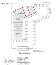 2360 S Bascom Ave, Campbell, CA à louer Plan de site– Image 2 sur 2