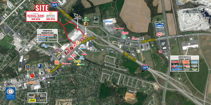 4000 Fort Campbell Blvd, Hopkinsville, KY - VUE AÉRIENNE  vue de carte