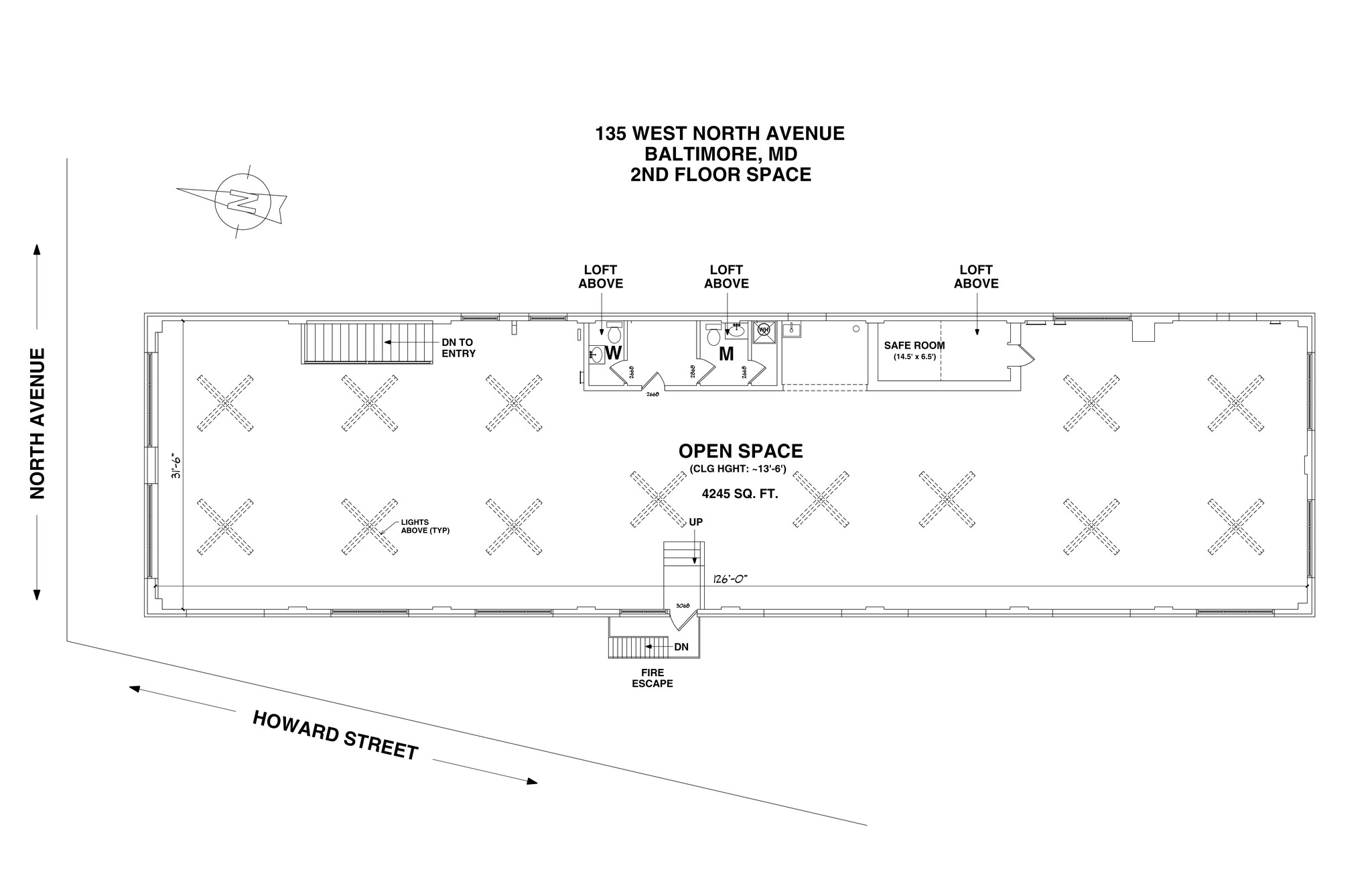 135 W North Ave, Baltimore, MD à louer Plan de site– Image 1 sur 1