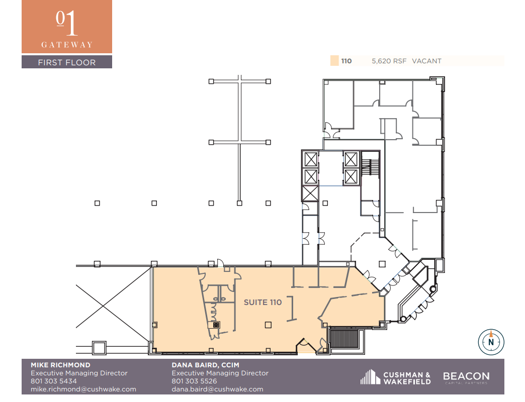 90 S 400 W, Salt Lake City, UT à louer Plan d’étage– Image 1 sur 1