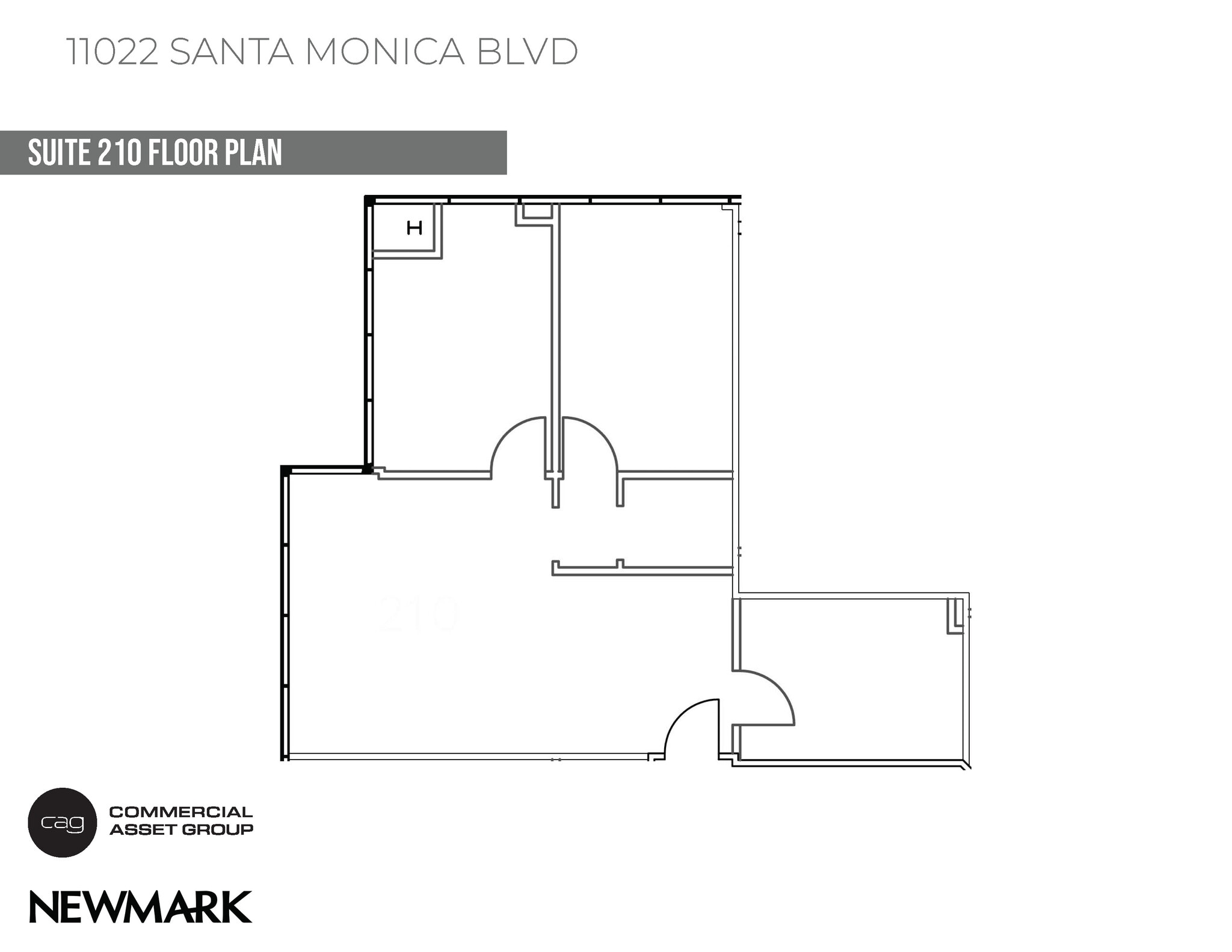 11022 Santa Monica Blvd, Los Angeles, CA à louer Plan d’étage– Image 1 sur 7