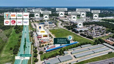 1135 S Loop 288, Denton, TX - Vue aérienne  vue de carte