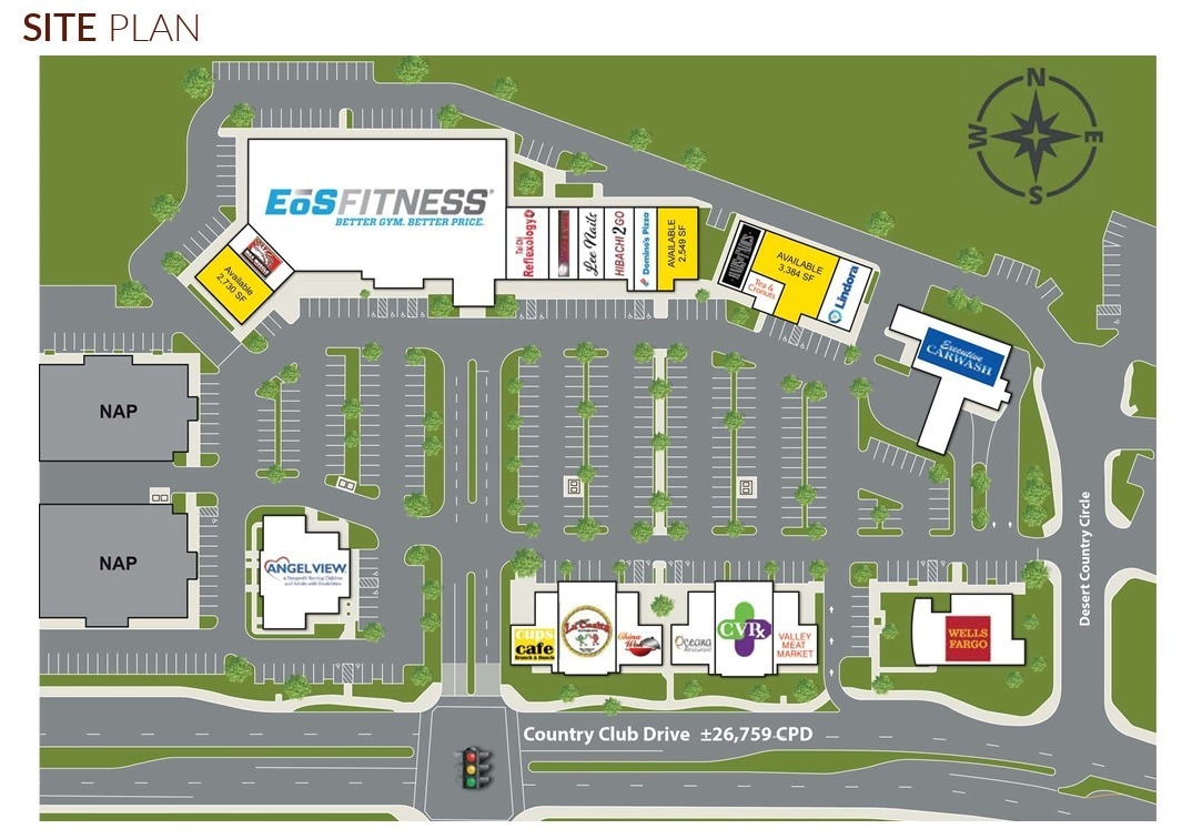 77880-77920 Country Club Dr, Palm Desert, CA à louer Plan de site– Image 1 sur 1