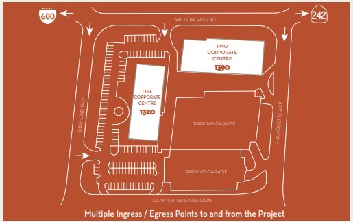 1390 Willow Pass Rd, Concord, CA à louer - Plan de site – Image 2 sur 3