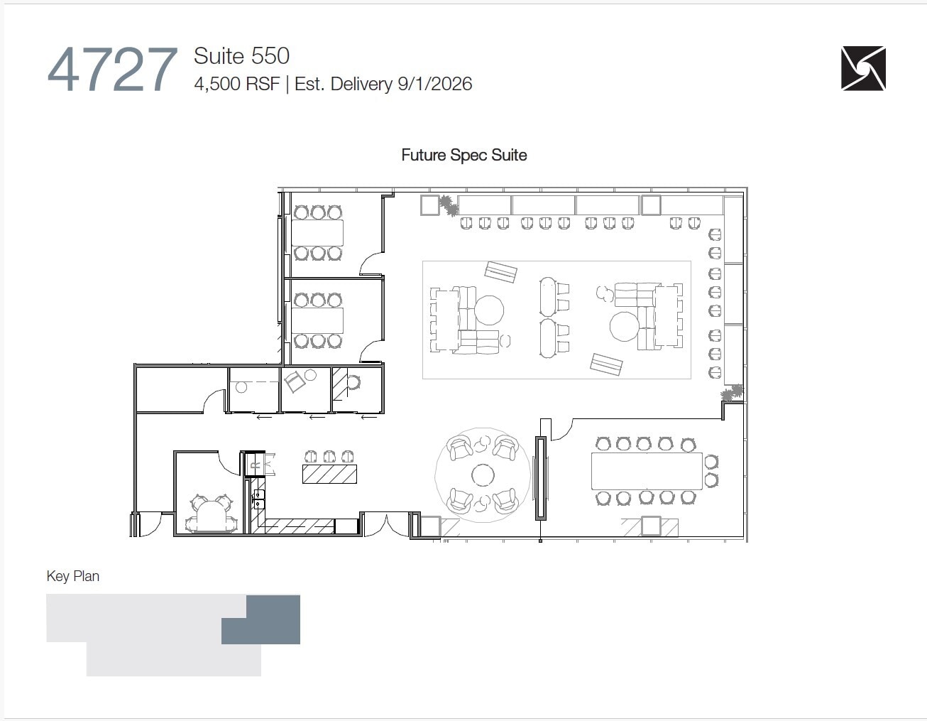 4747 Executive Dr, San Diego, CA à louer Plan d’étage– Image 1 sur 2