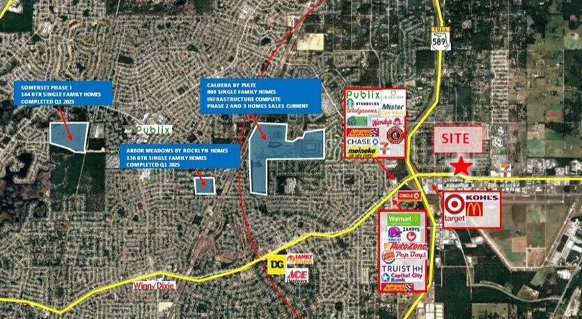 NEQ Spring Hill Dr & Suncoast Pkwy (SR 589), Spring Hill, FL à vendre - Aérien – Image 2 sur 4