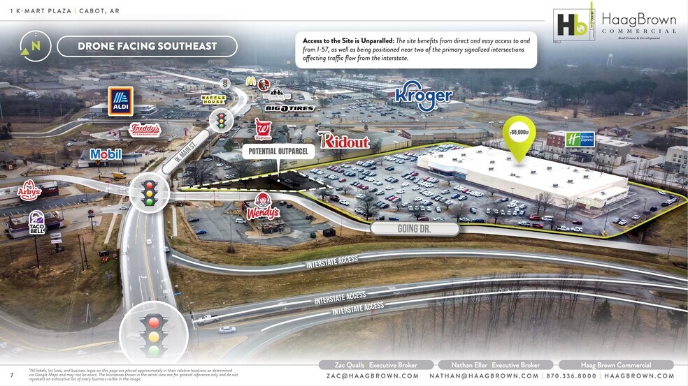 1 Kmart Plz, Cabot, AR à louer - Aérien – Image 3 sur 4