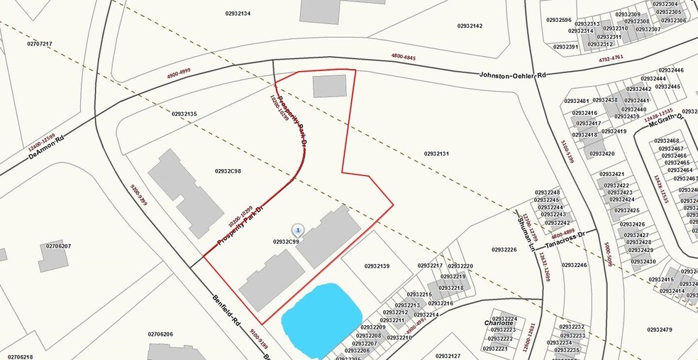 10220 Prosperity Park Dr, Charlotte, NC à vendre - Plan cadastral – Image 3 sur 4