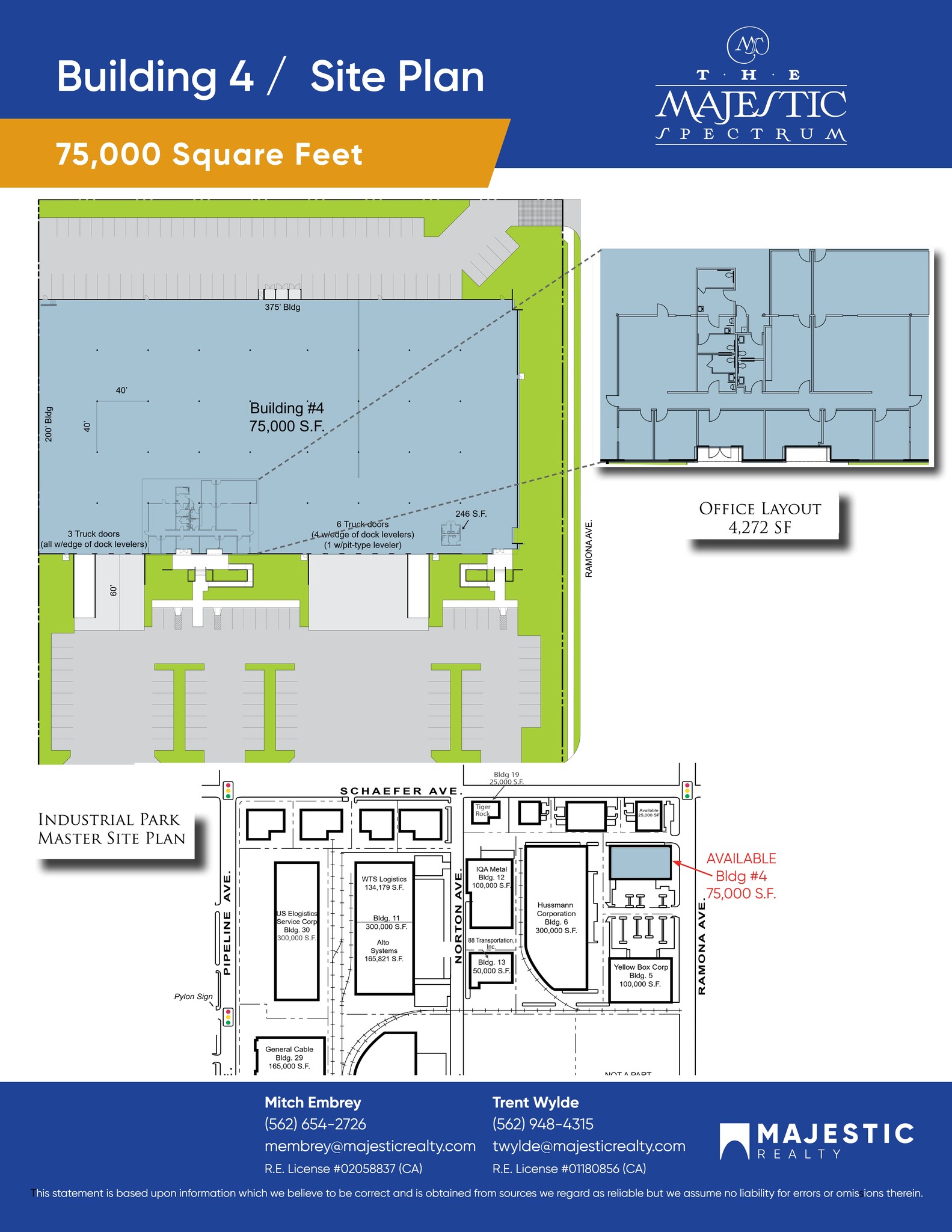 13740-13760 Ramona Ave, Chino, CA à louer Plan de site– Image 1 sur 1