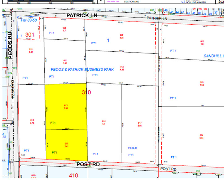 3550 E Post Rd, Las Vegas, NV à louer - Plan cadastral – Image 2 sur 3