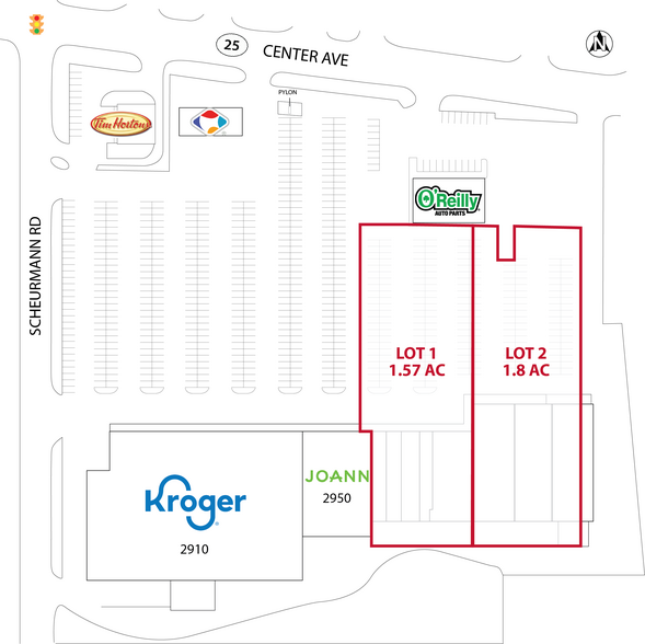 2960 Center Ave, Essexville, MI à louer - Plan de site – Image 3 sur 4