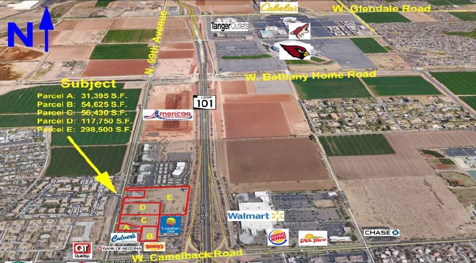 NWC of 101 & Camelback, Glendale, AZ à vendre - Photo principale – Image 1 sur 6