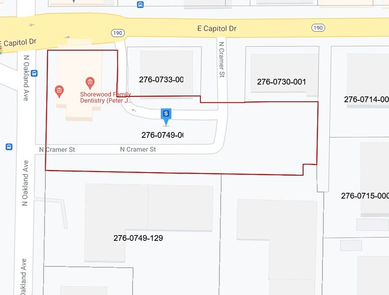 3970 N Oakland Ave, Shorewood, WI à louer - Plan cadastral – Image 3 sur 10