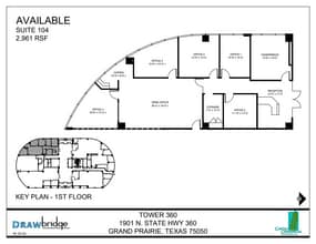 1901 N State Highway 360, Grand Prairie, TX à louer Plan d’étage– Image 1 sur 1
