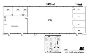 1455-1515 E Tropicana Ave, Las Vegas, NV à louer Plan d’étage– Image 1 sur 13