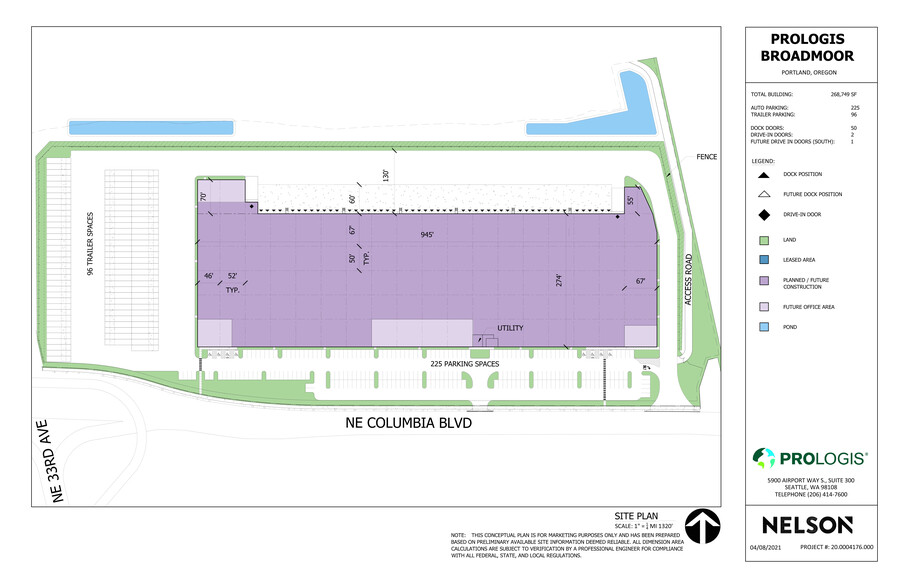 3509 NE Columbia Blvd, Portland, OR à louer - Plan de site – Image 2 sur 2