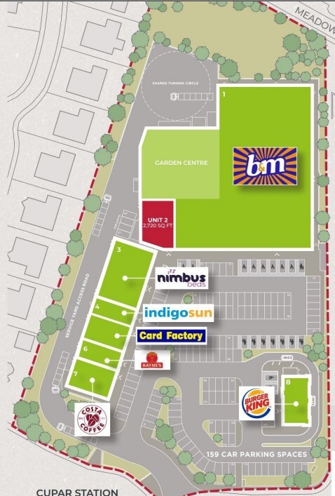 1 South Rd, Cupar à louer Plan de site– Image 1 sur 2