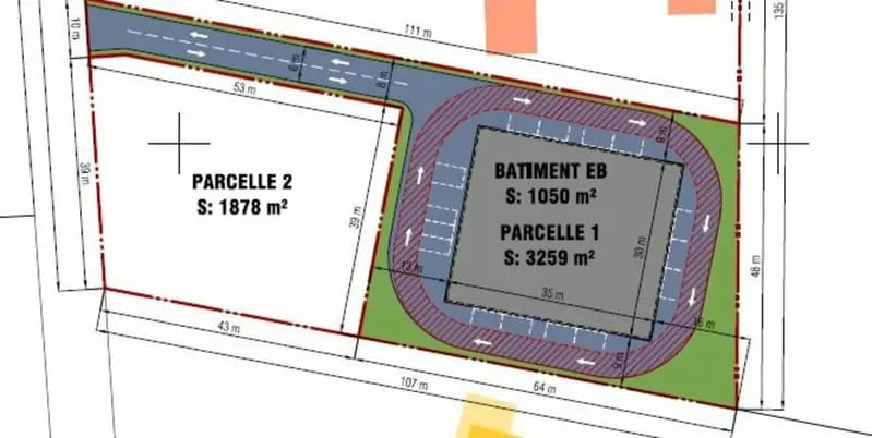 Terrain dans Le Haillan à vendre - Plan de site – Image 2 sur 2