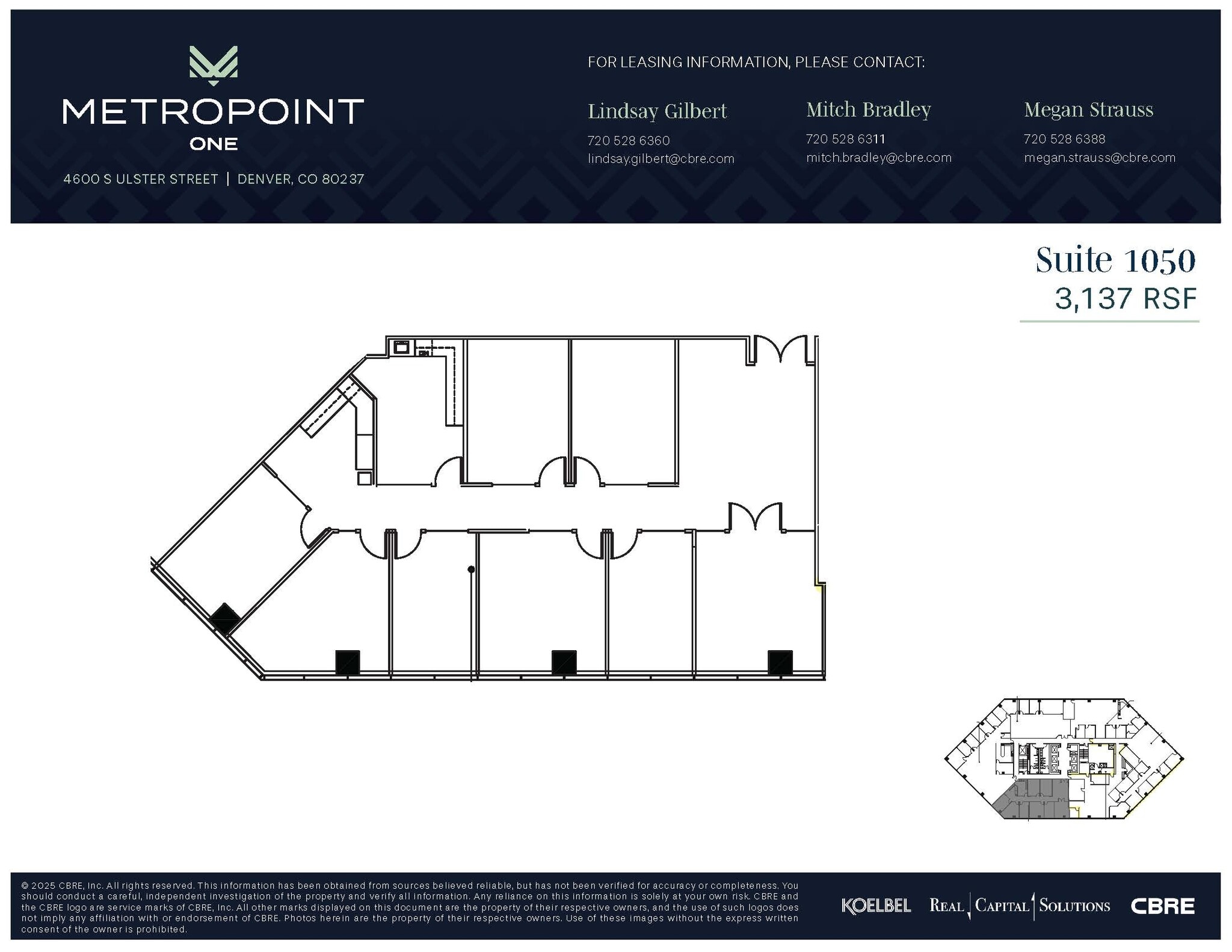 4600 S Ulster St, Denver, CO à louer Plan d’étage– Image 1 sur 1