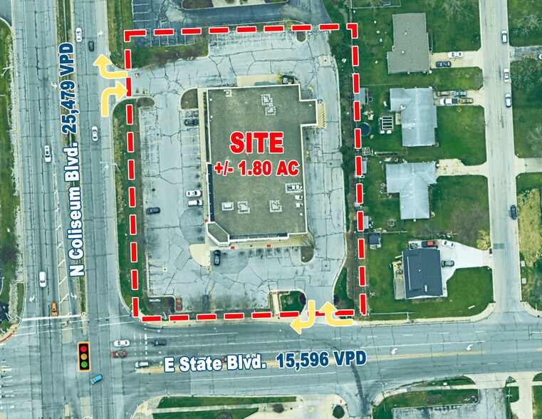 2410 N Coliseum Blvd, Fort Wayne, IN à louer - Photo de l’immeuble – Image 2 sur 5