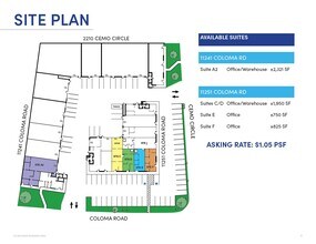 11251 Coloma Rd, Gold River, CA à louer Plan d’étage– Image 1 sur 1