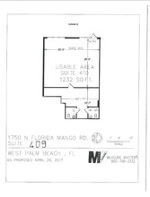 1750 N Florida Mango Rd, West Palm Beach, FL à louer Plan d’étage– Image 1 sur 1