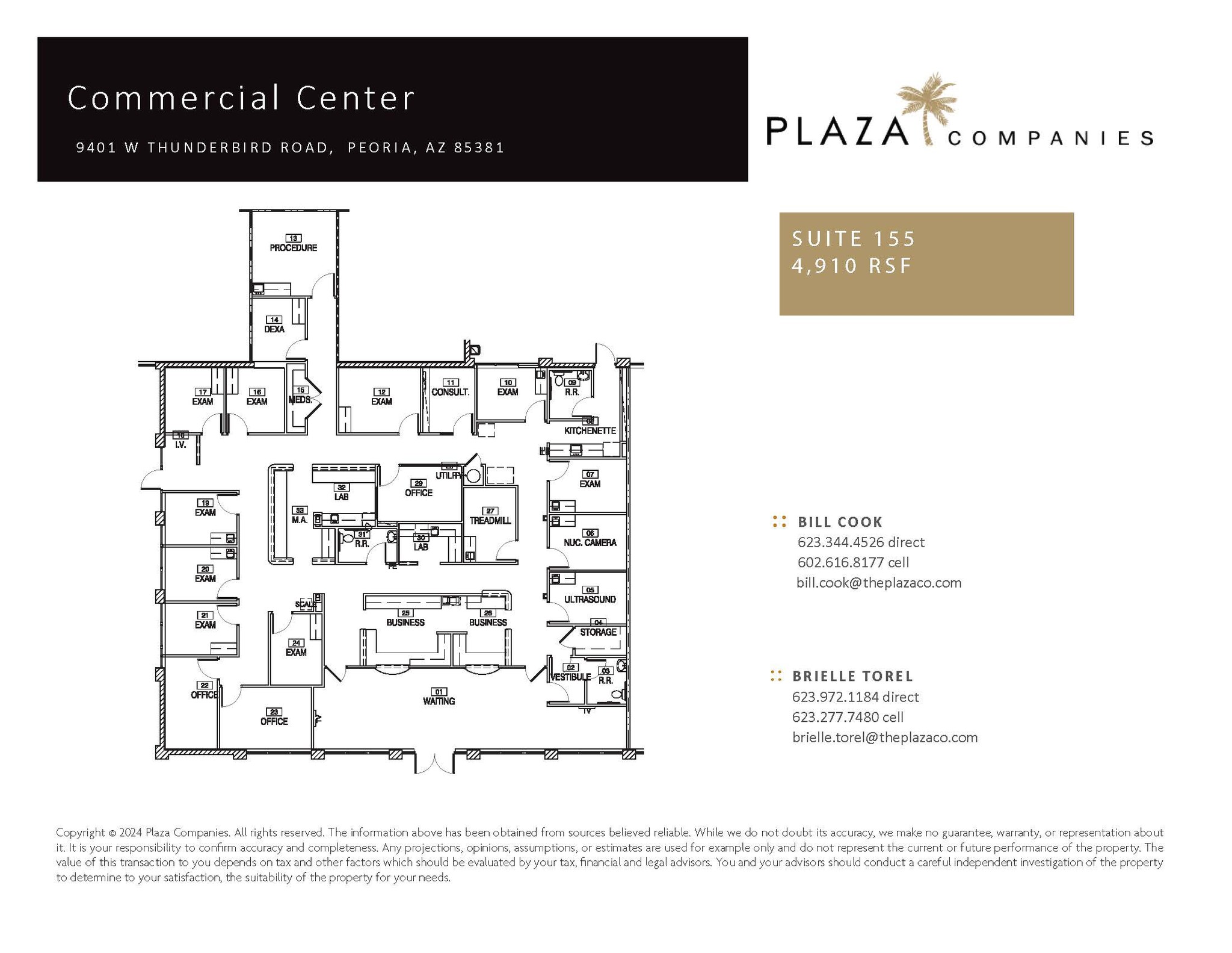9401-9403 W Thunderbird Rd, Peoria, AZ à louer Plan d’étage– Image 1 sur 1