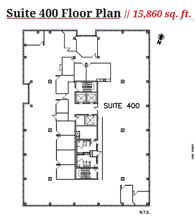 200 Graham Ave, Winnipeg, MB à louer Plan d’étage– Image 1 sur 1