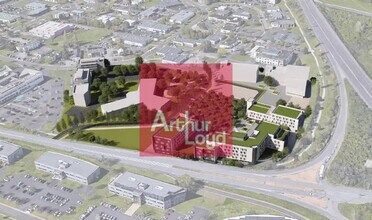 Clermont-Ferrand, PDD - Vue aérienne vue de carte