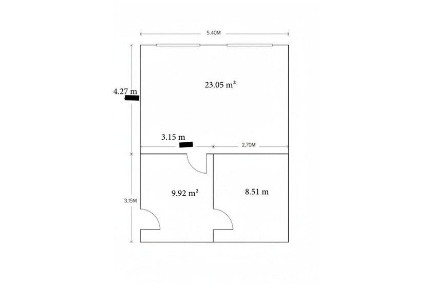 Bureau dans Éguilles à louer - Plan d’étage – Image 2 sur 8