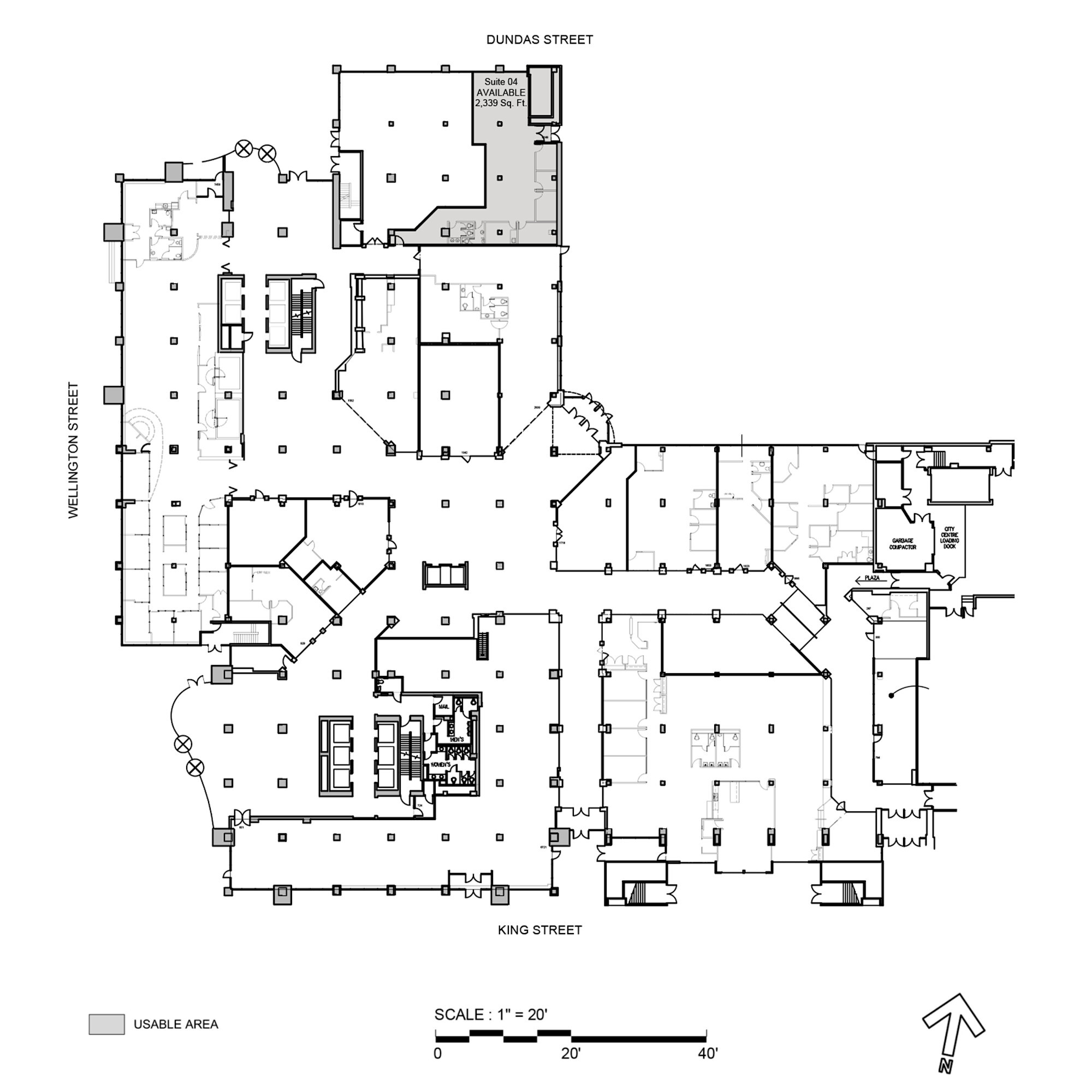 380 Wellington St, London, ON à louer Plan d’étage– Image 1 sur 1