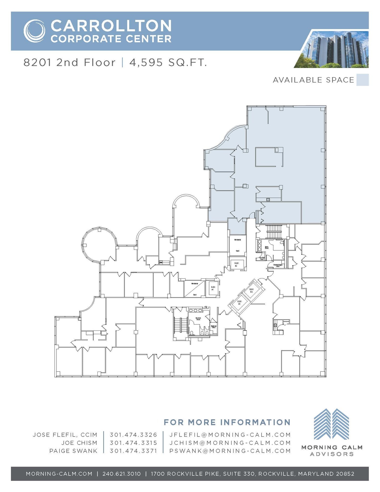 8201 Corporate Dr, Landover, MD à louer Plan d’étage– Image 1 sur 1
