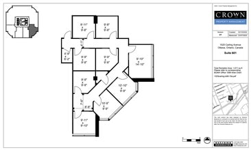 1545 Carling Ave, Ottawa, ON à louer Plan d’étage– Image 1 sur 1