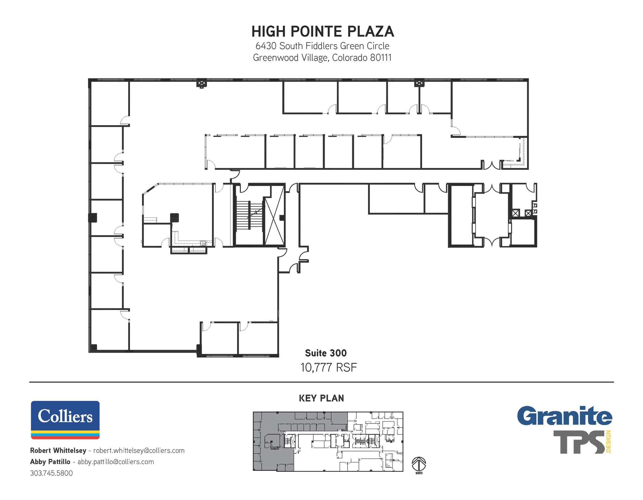 6430 S Fiddlers Green Cir, Greenwood Village, CO à louer Plan d’étage– Image 1 sur 1