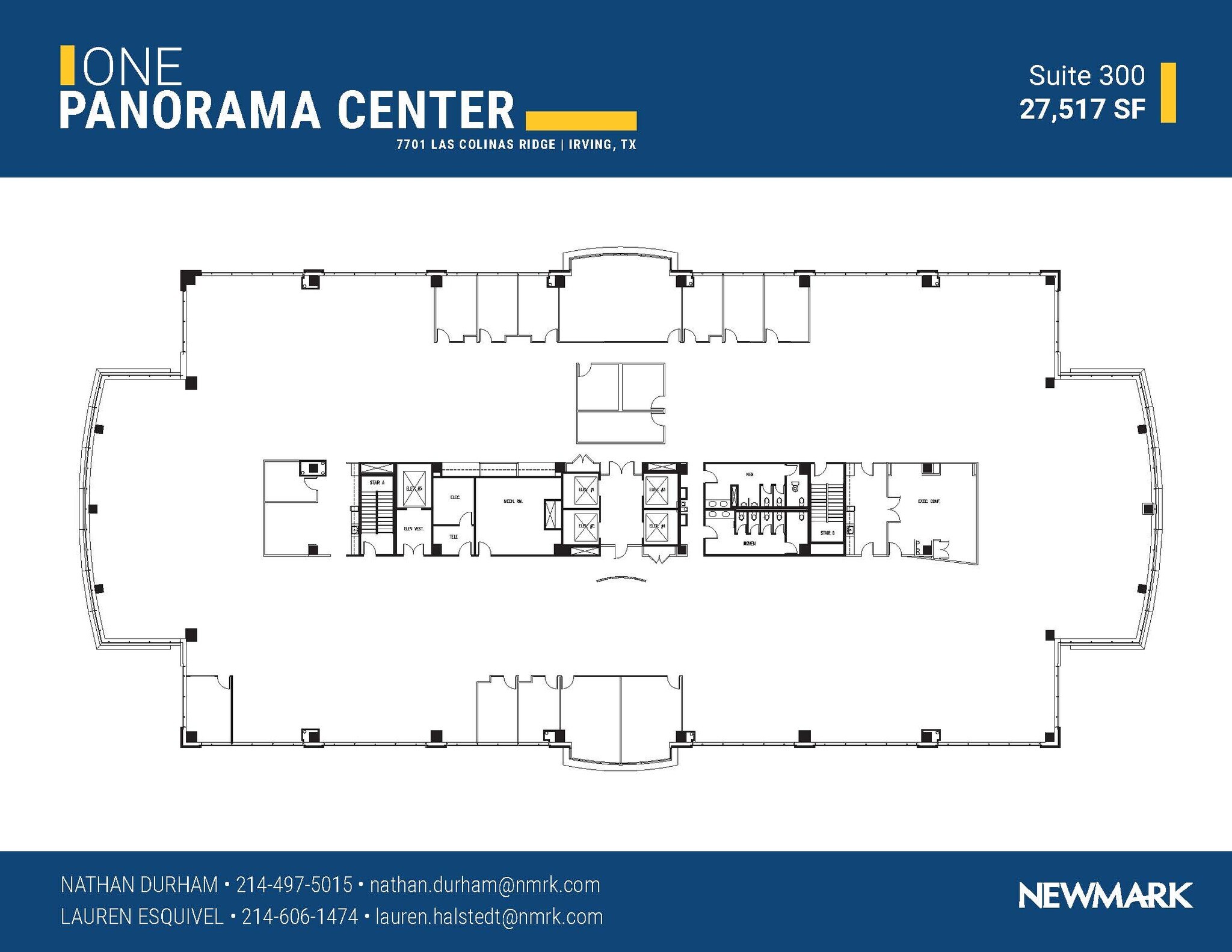 7701 Las Colinas Rdg, Irving, TX à louer Plan d’étage– Image 1 sur 1