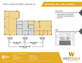 4380 S Syracuse St, Denver, CO à louer Plan d’étage– Image 2 sur 2