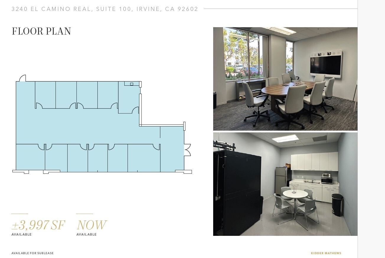 3240 El Camino Real, Irvine, CA à louer Plan d’étage– Image 1 sur 1