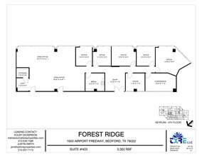 1600 Airport Fwy, Bedford, TX à louer Plan d’étage– Image 1 sur 1