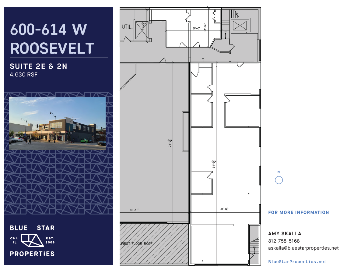 600-614 W Roosevelt Rd, Chicago, IL à louer Plan d’étage– Image 1 sur 1