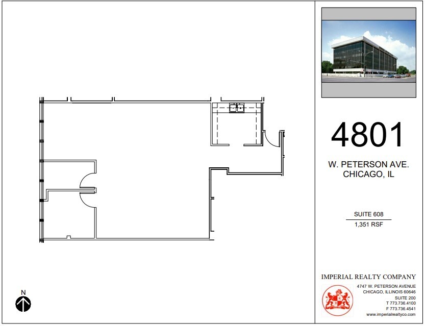 4801 W Peterson Ave, Chicago, IL à louer Plan d’étage– Image 1 sur 4