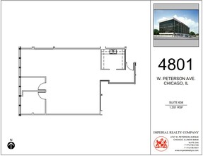 4801 W Peterson Ave, Chicago, IL à louer Plan d’étage– Image 1 sur 4